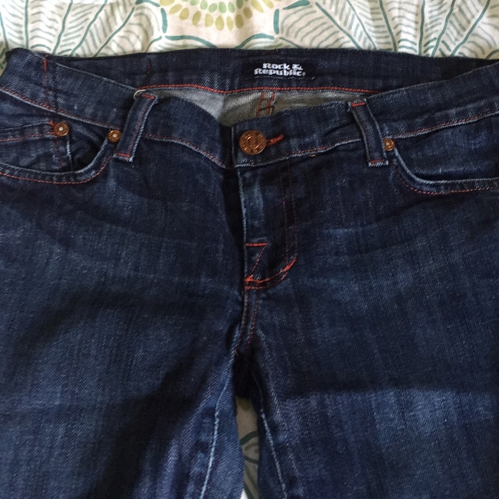Rock & Republic low rise flare jeans